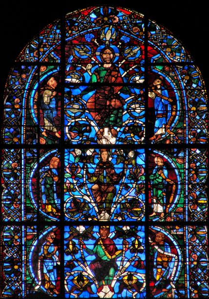 Jesse Tree, Advent, stained glass, Chartes Cathedral, France