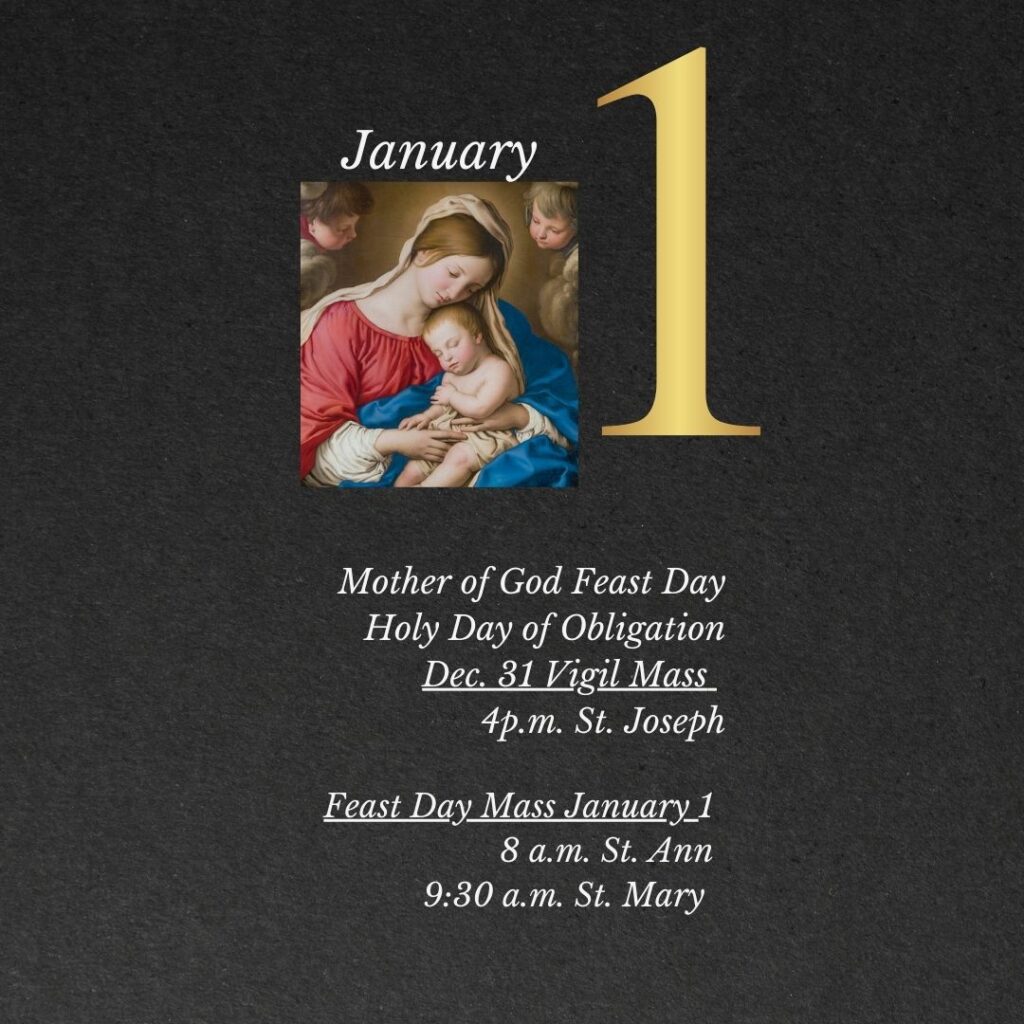 Mother of God Feast Day Masses for Dec. 31 & Jan. 1 //Holy Day of
